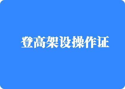 日韩黄色操逼视频登高架设操作证